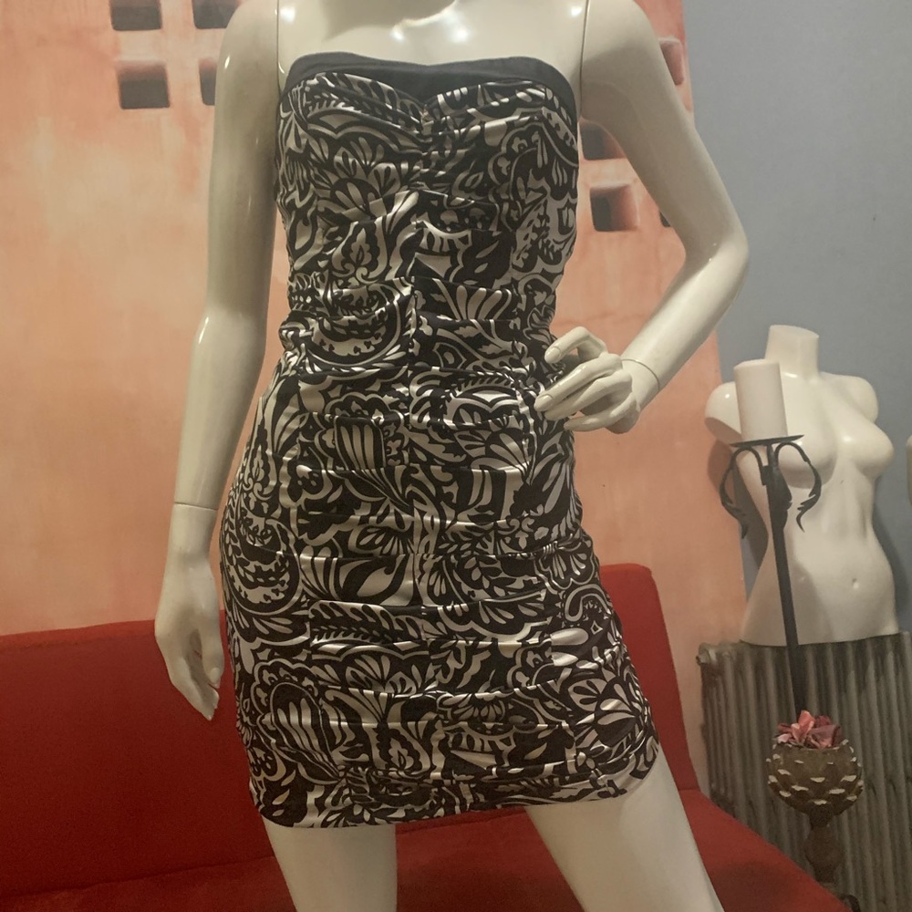 Sweetheart black/white jacquard Speechless dress